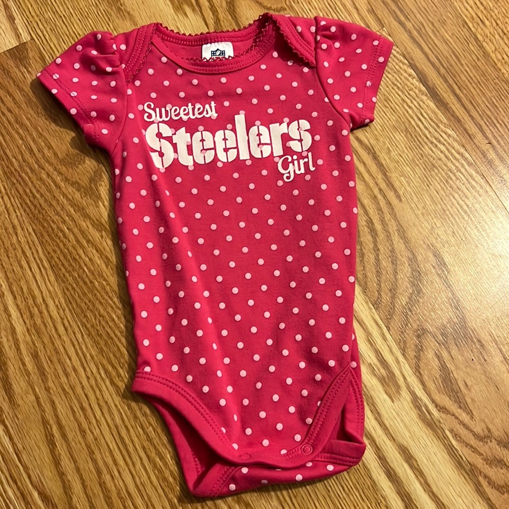 NFL, Steelers, Baby Girl Onesie, 0-3 Months